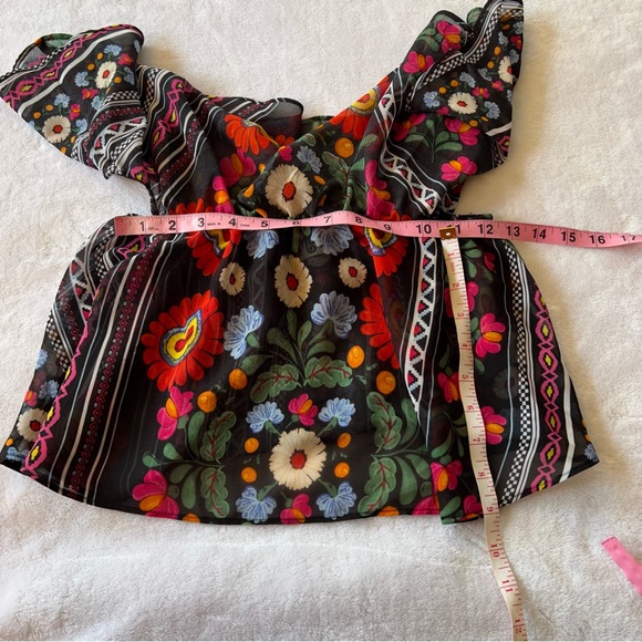 Show Me Your MuMu Mexicali Nica Ruffle Top & Mic Double Slit Maxi Skirt Set - Picture 12 of 16